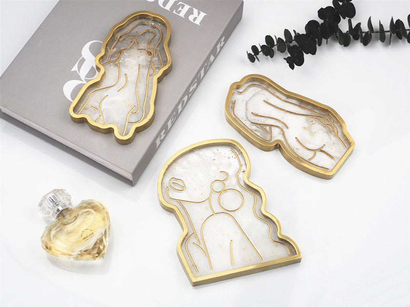 Lady Body Trinket Tray Silicone Mold g013