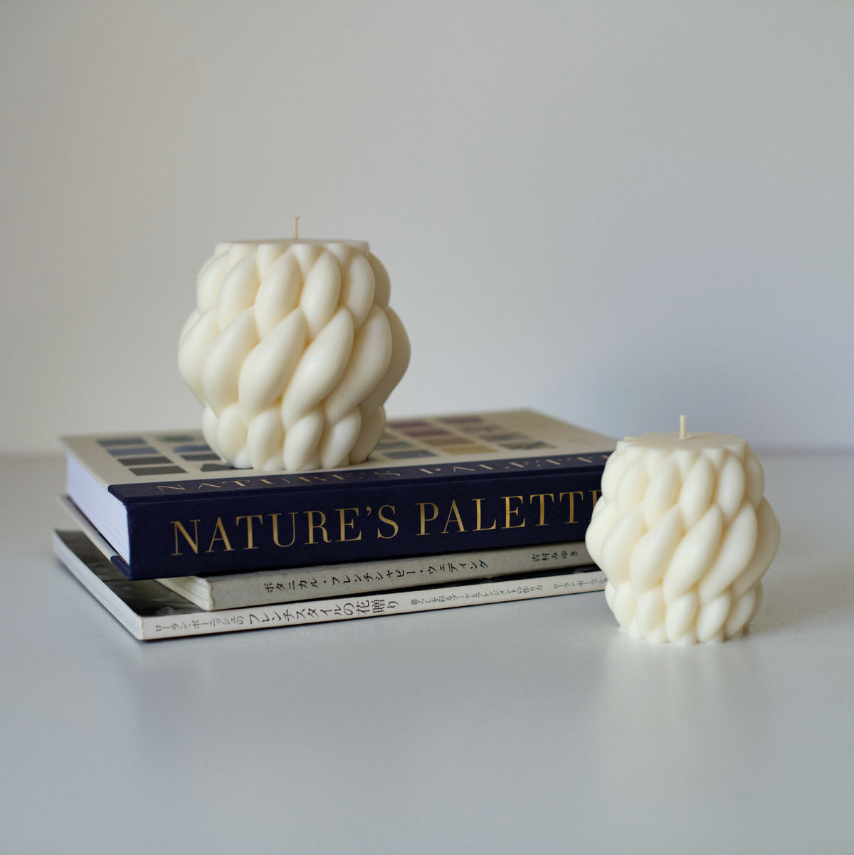 Geometric Twirl Candle Silicone Mold h010