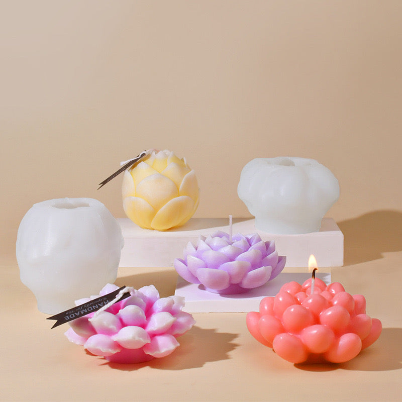 Flowers Candle Silicone Molds h02