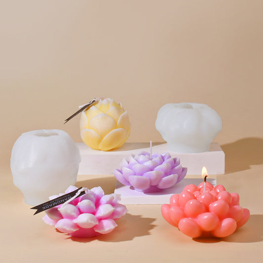 Flowers Candle Silicone Molds h02