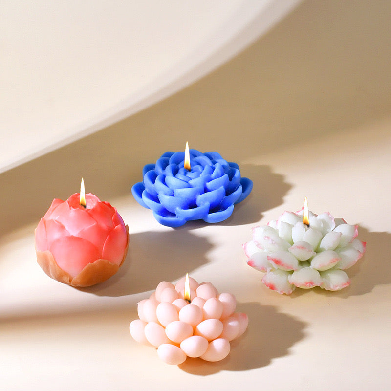 Flowers Candle Silicone Molds h02