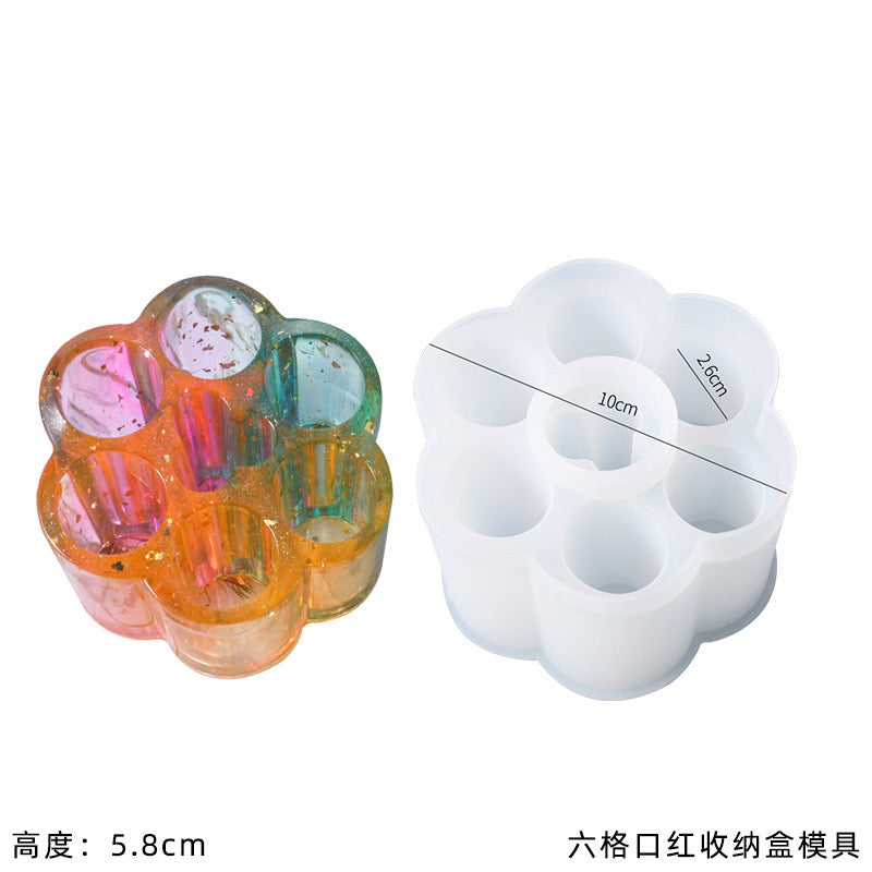 Lipstick Organizer Silicone Mold d011