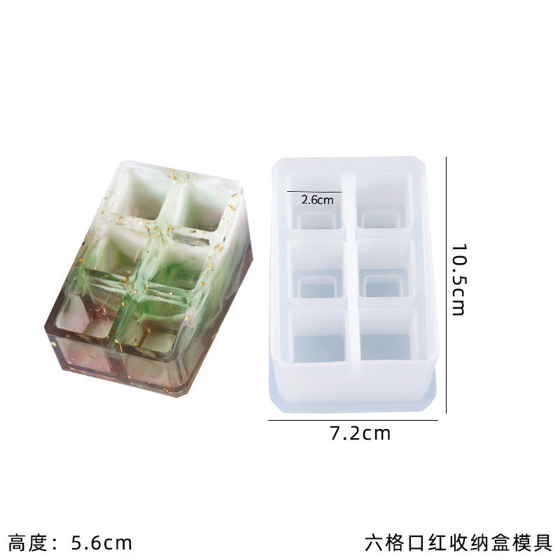 Lipstick Organizer Silicone Mold d011
