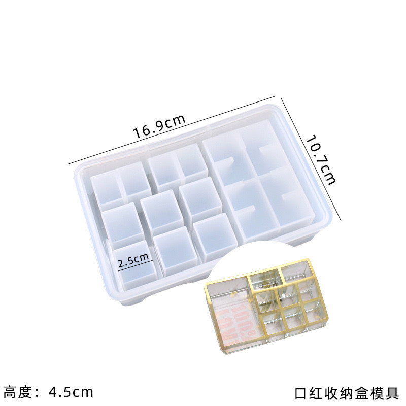Lipstick Organizer Silicone Mold d011
