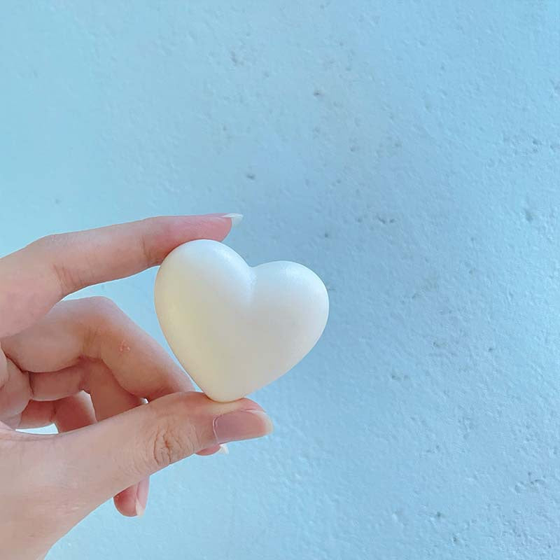 Smooth Heart Candle Silicone Mold h05
