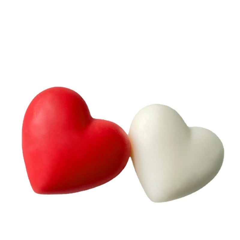 Smooth Heart Candle Silicone Mold h05