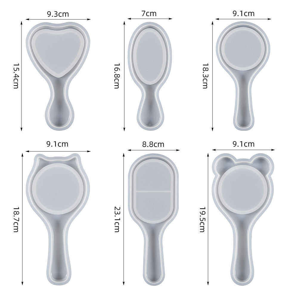 Hair Brush Silicone Mold c011/d01