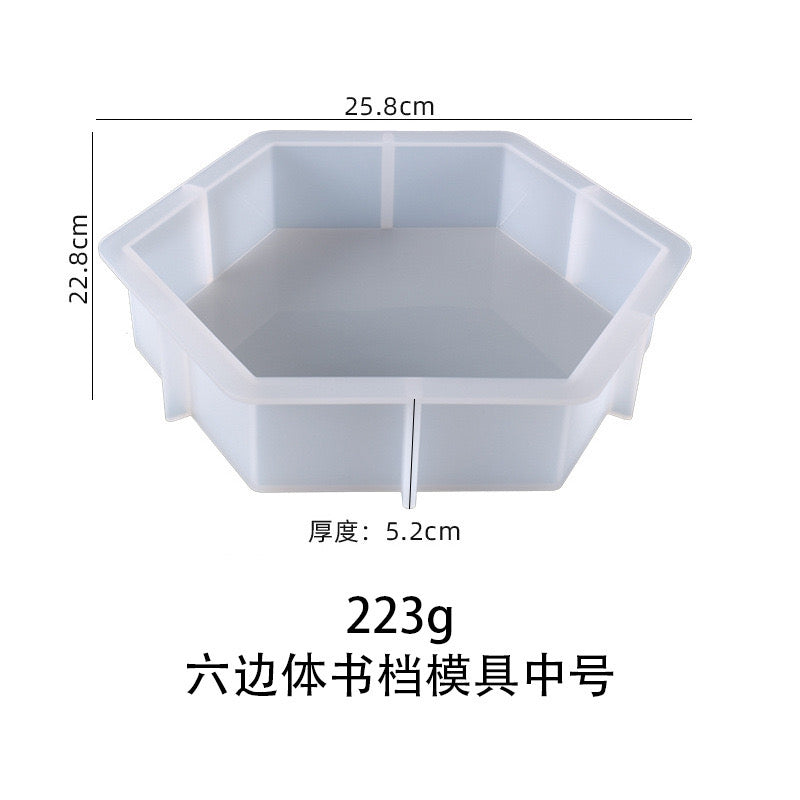Hexagon Flower Conservation Silicone Mold b014