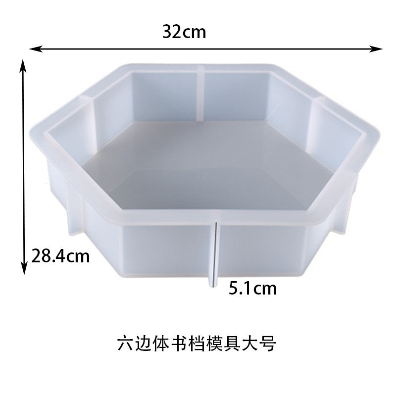 Hexagon Flower Conservation Silicone Mold b014