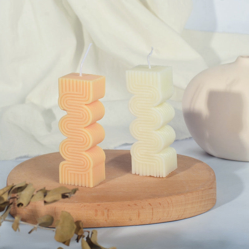 S-shaped Candle Silicone Mold h09