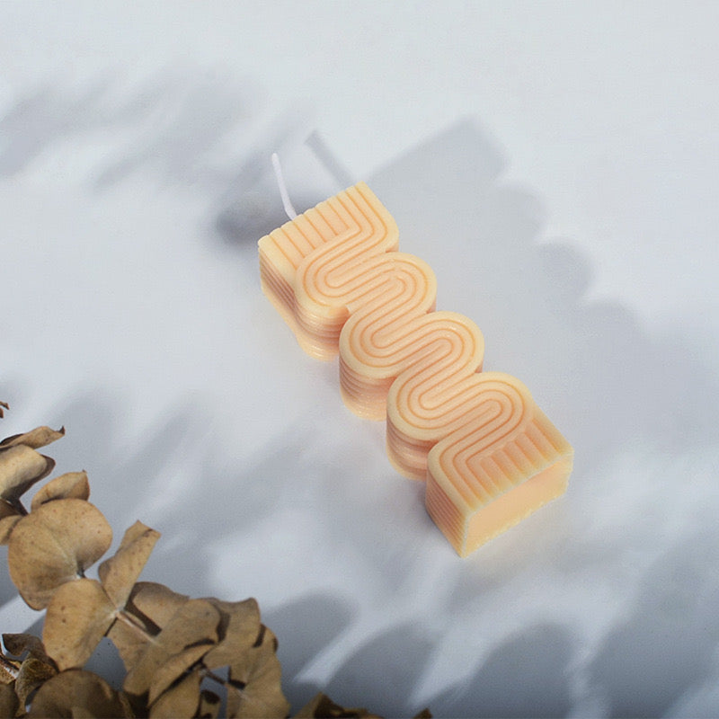 S-shaped Candle Silicone Mold h09