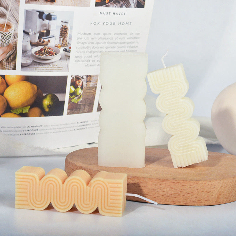 S-shaped Candle Silicone Mold h09