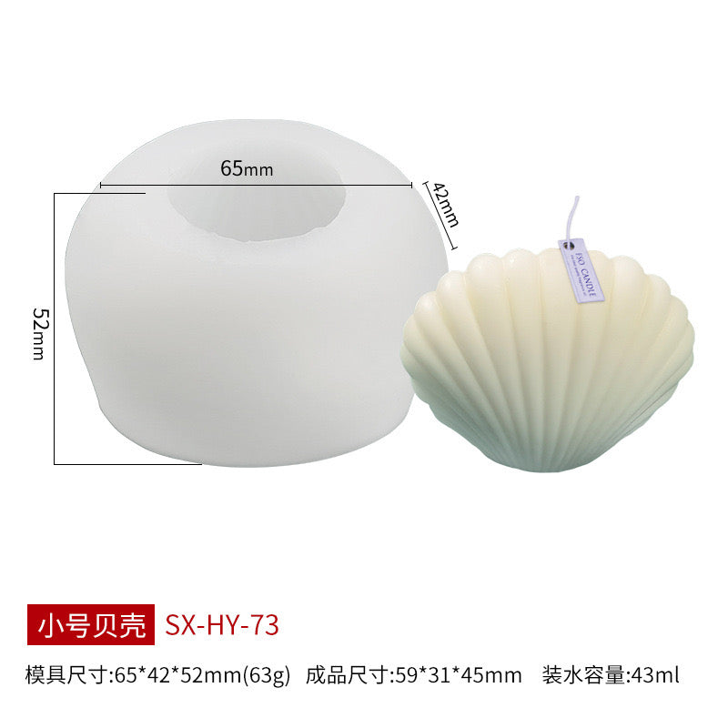 Shell Candle Silicone Mold  h06