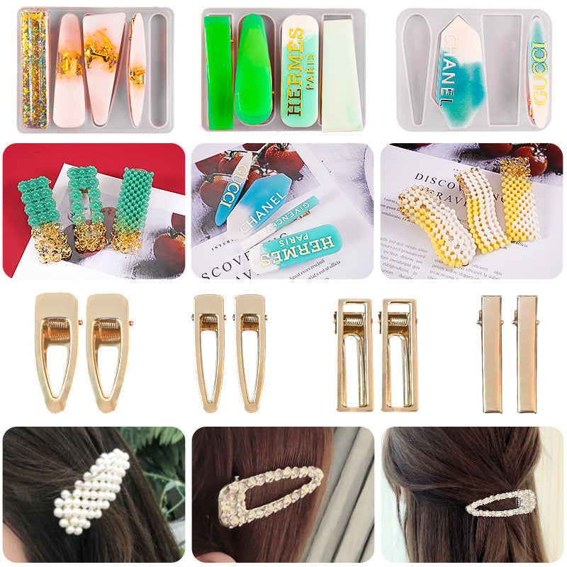 Hair clip Silicone Mold d02