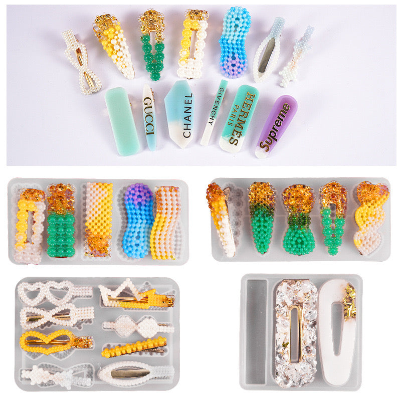 Hair clip Silicone Mold d02