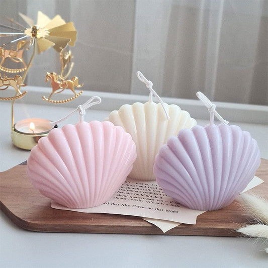 Shell Candle Silicone Mold  h06