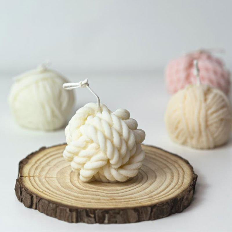 Wool Rope Candle Silicone Mold h06