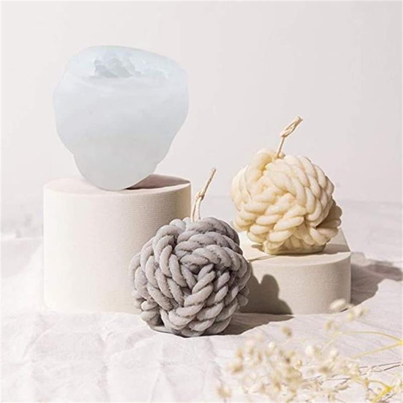 Wool Rope Candle Silicone Mold h06