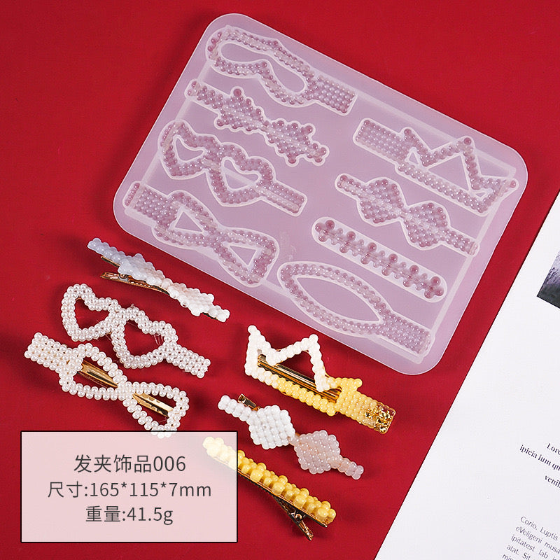 Hair clip Silicone Mold d02