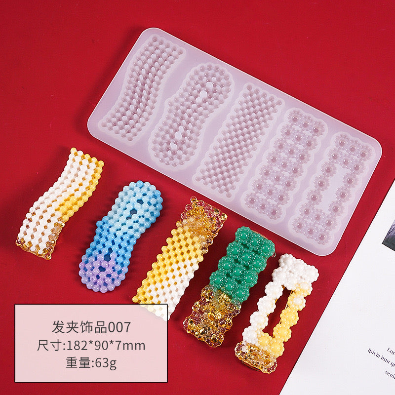 Hair clip Silicone Mold d02