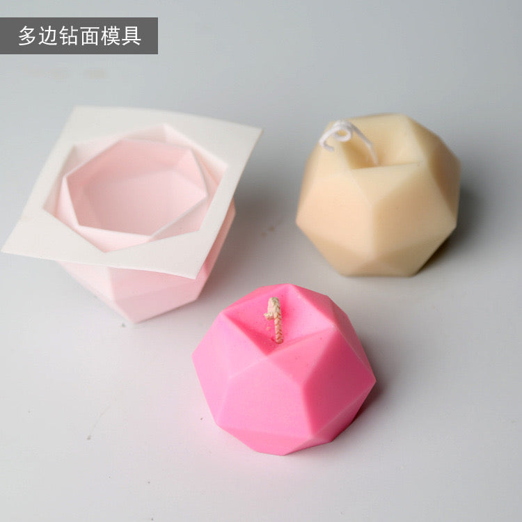 Diamond Candle Silicone Mold h09
