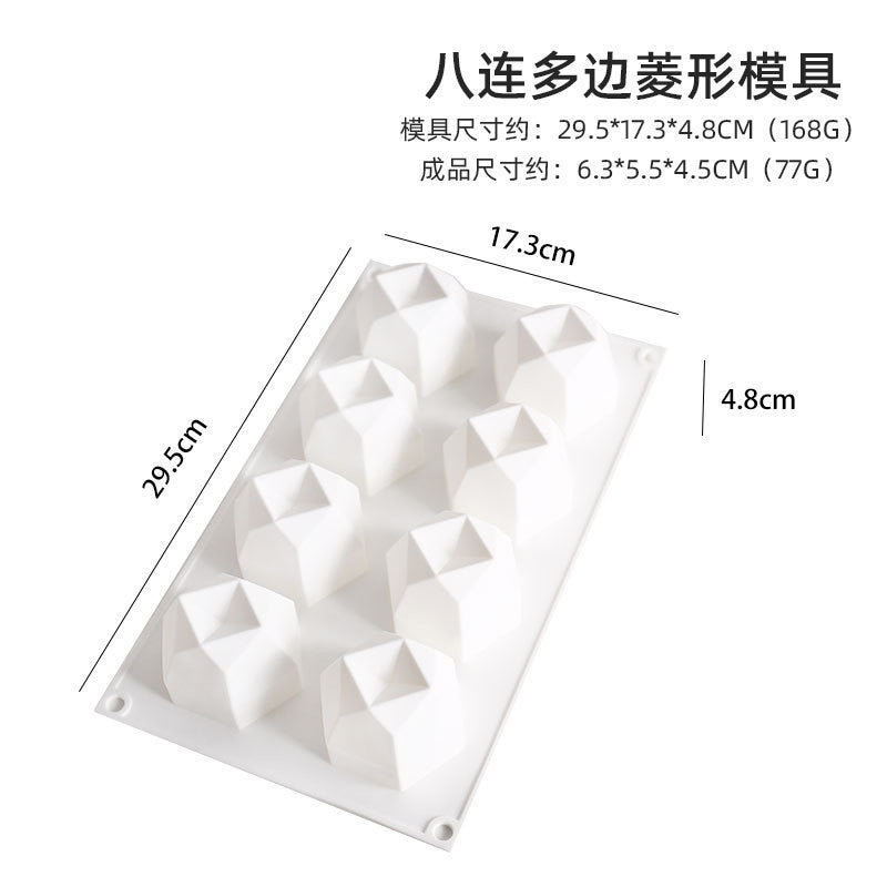 Diamond Candle Silicone Mold h09