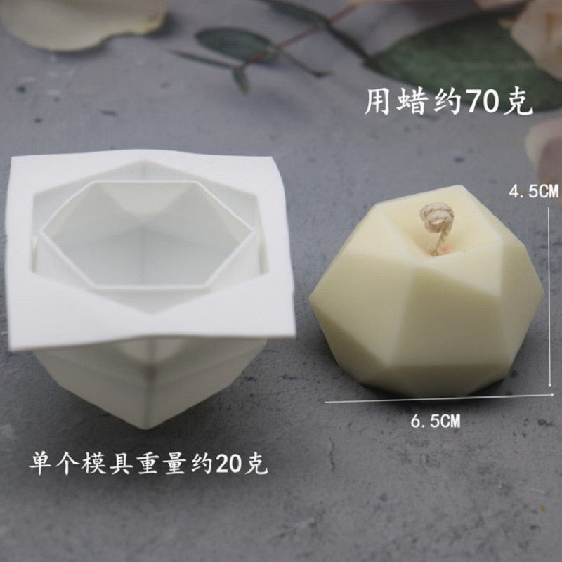 Diamond Candle Silicone Mold h09