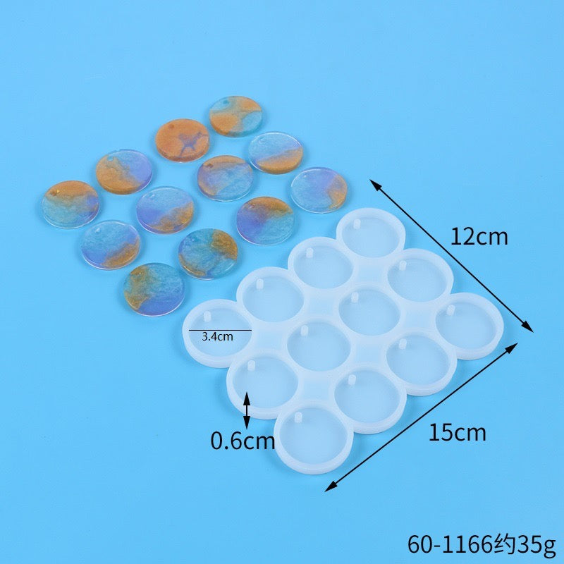 Keychain Circle Silicone Mold