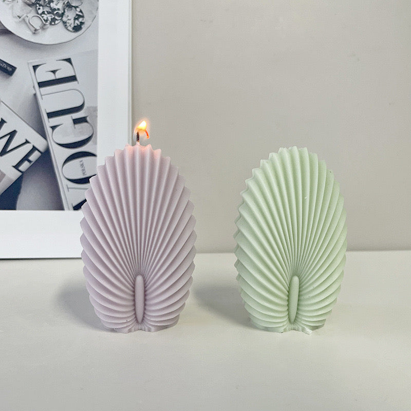 N Stripes 3D Shell Candle Silicone Mold h09