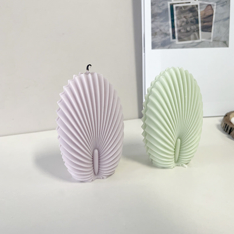 N Stripes 3D Shell Candle Silicone Mold h09