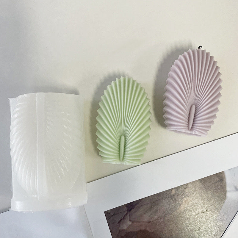 N Stripes 3D Shell Candle Silicone Mold h09
