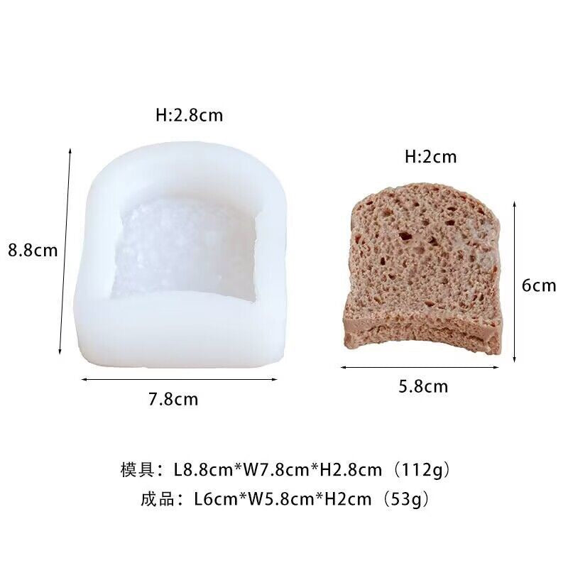 Strawberry Loaf Candle Silicone Mold h014