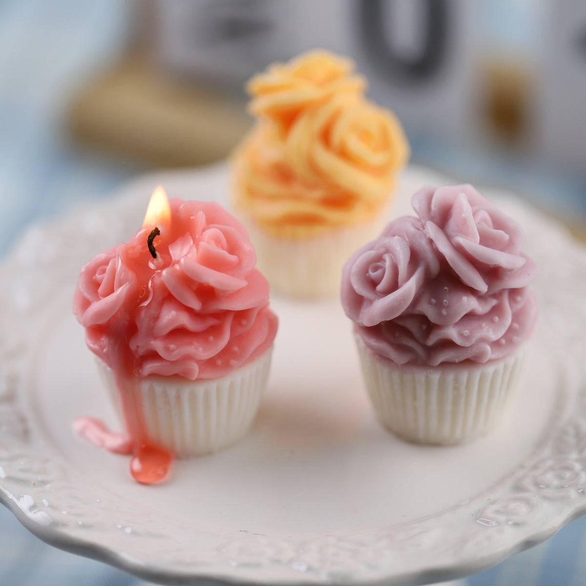 Cupcake Shape Candle Silicone Mold h011