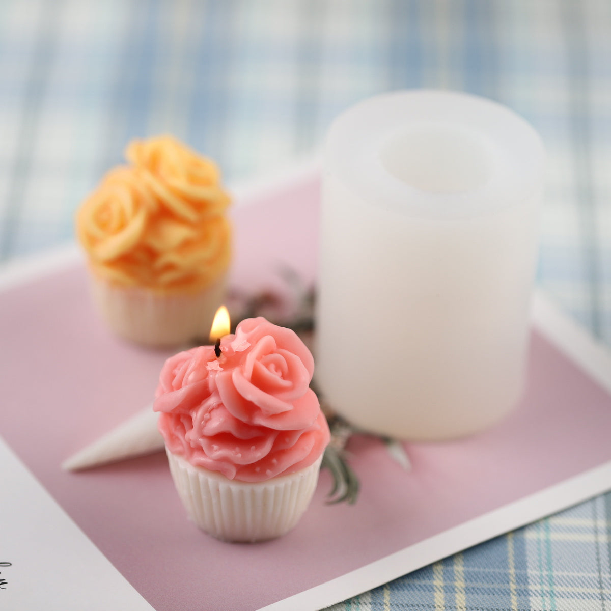 Cupcake Shape Candle Silicone Mold h011