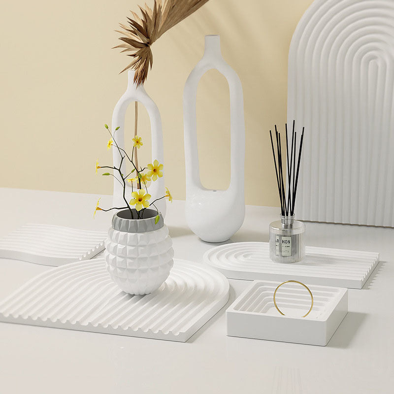 Stripped Arch U-Shape Tray Silicone Mold g011
