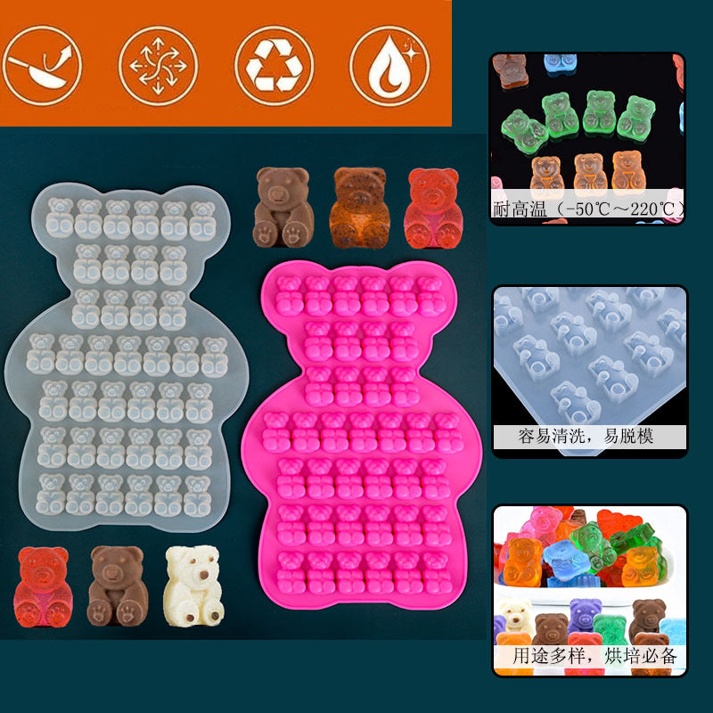 Bear Charm Silicone Mold a07