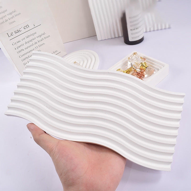Stripped Arch U-Shape Tray Silicone Mold g011