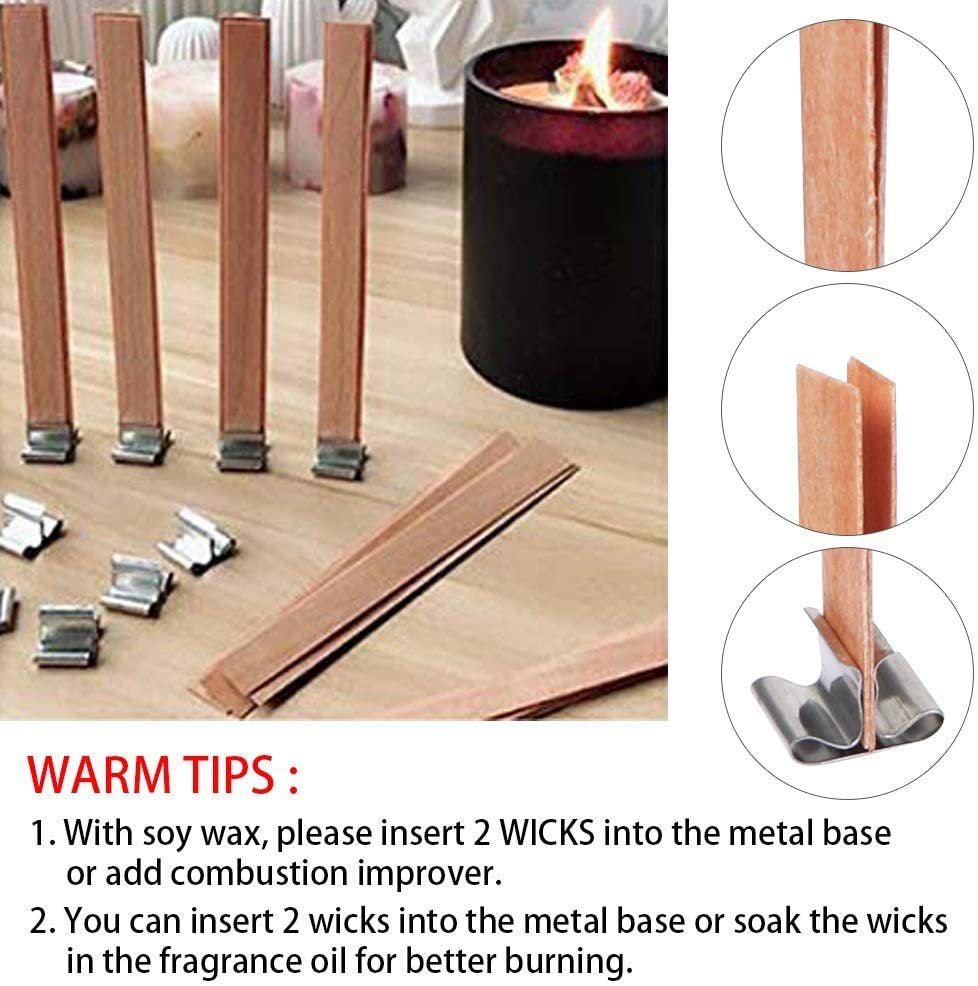 5pcs Wood Candle Wicks