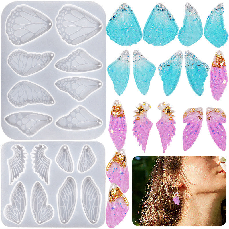 Butterfly Earring Silicone Mold a04