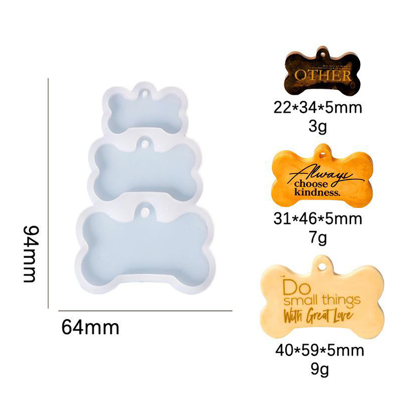 Pet Tag Silicone Mold a07