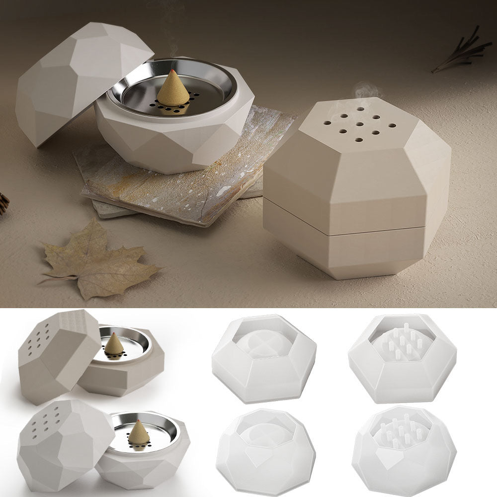 Incense Burner Silicone Mold d05/08