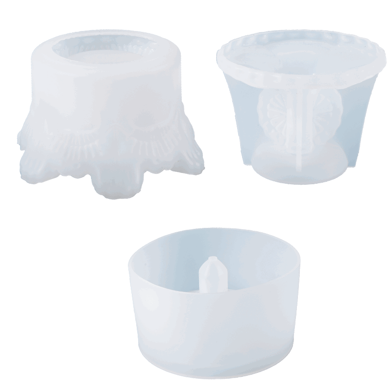 Storage Jar Silicone Mold Crown f05