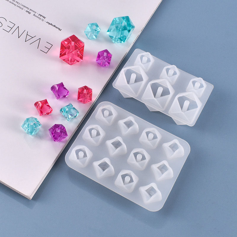 Bead Silicone Mold (Diamond Cut) 1d - 1f