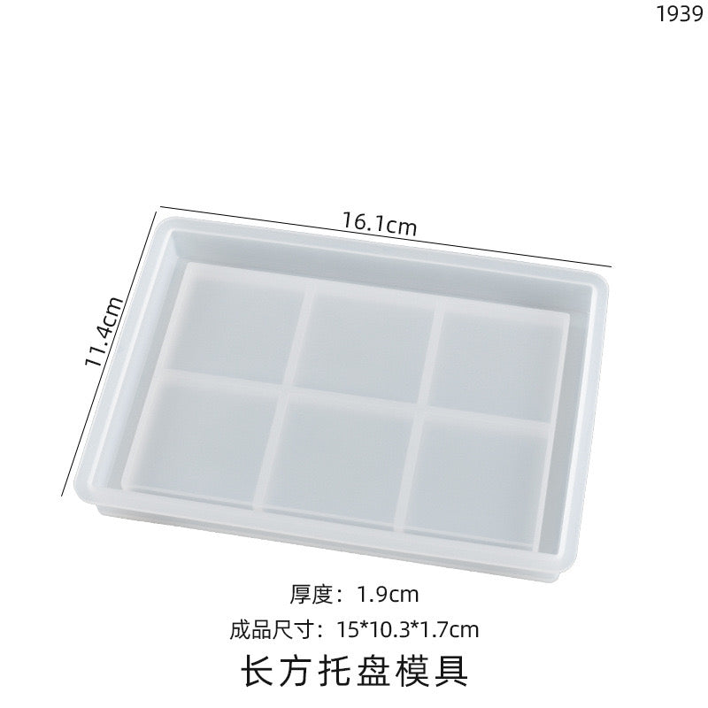 Oval Trinket Tray Silicone Mold g06-08