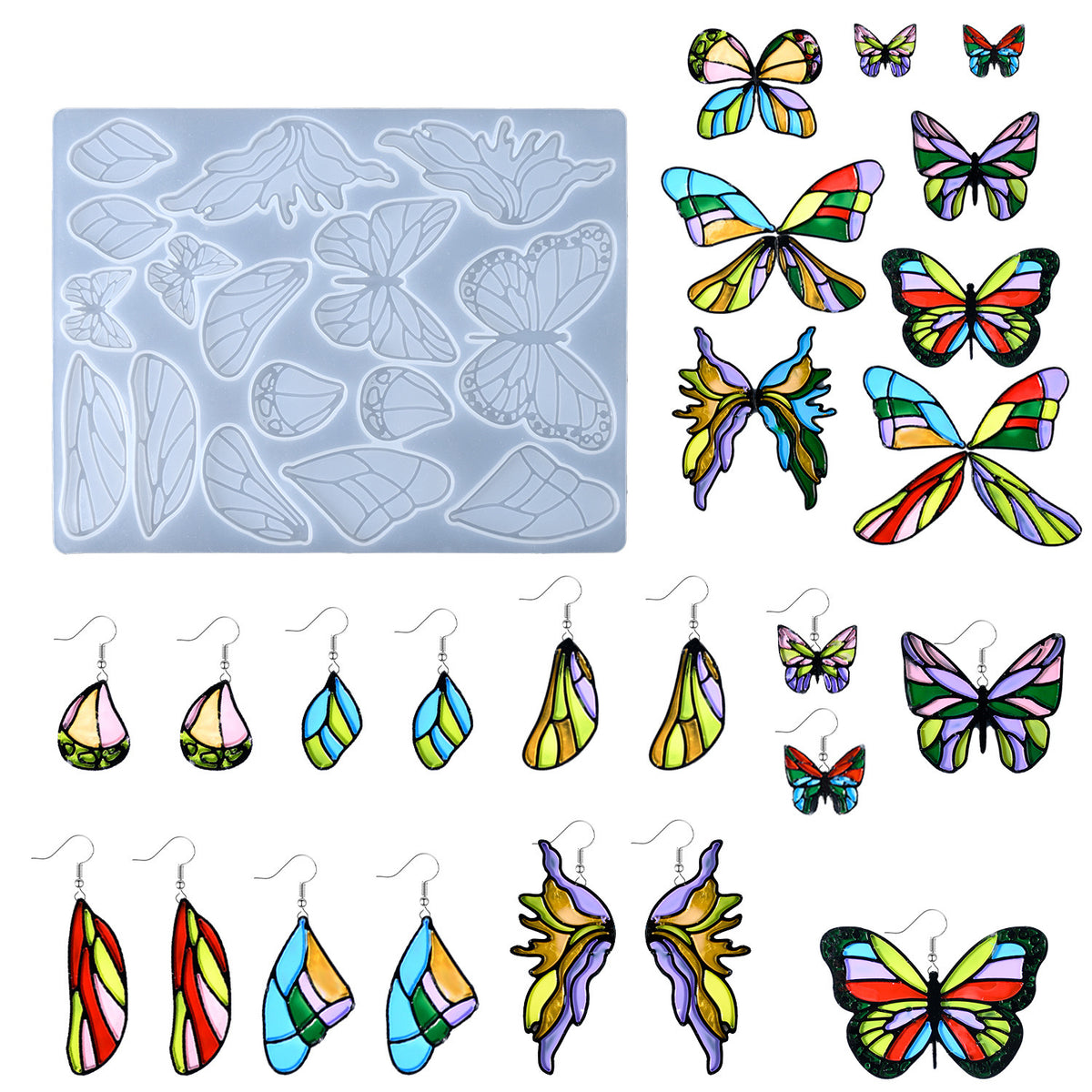Butterfly Earring/ Pendant Silicone Mold a04