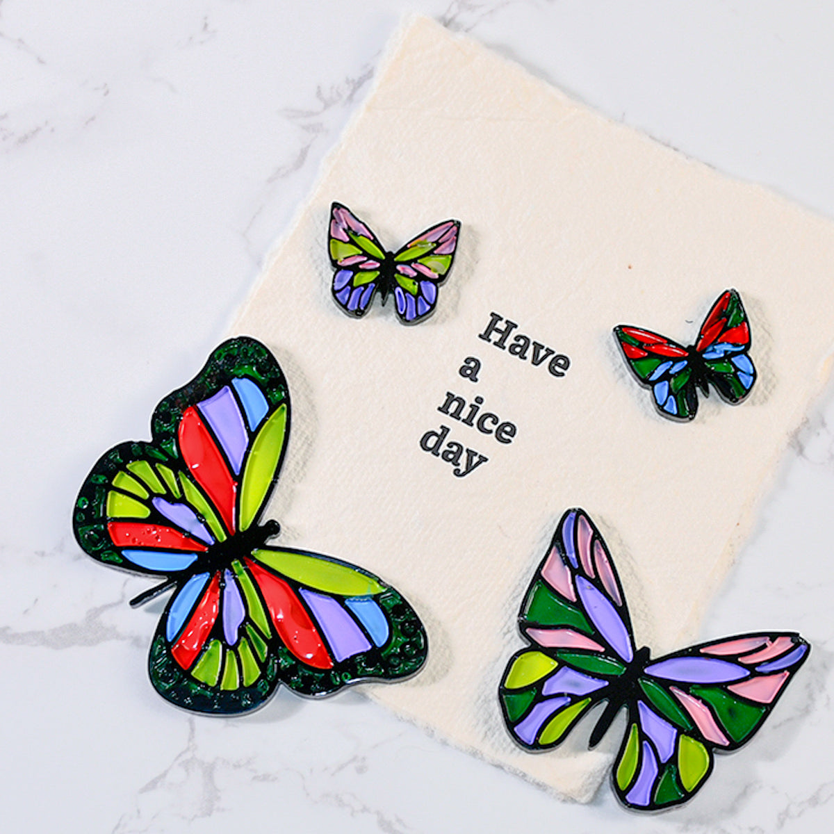 Butterfly Earring/ Pendant Silicone Mold a04