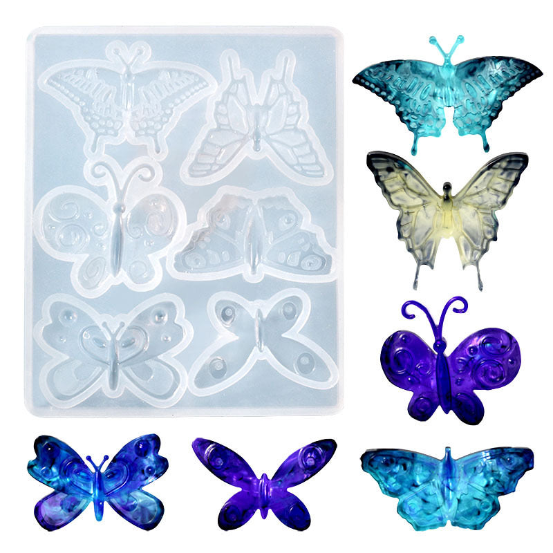 Butterfly Keychain Silicone Mold a07