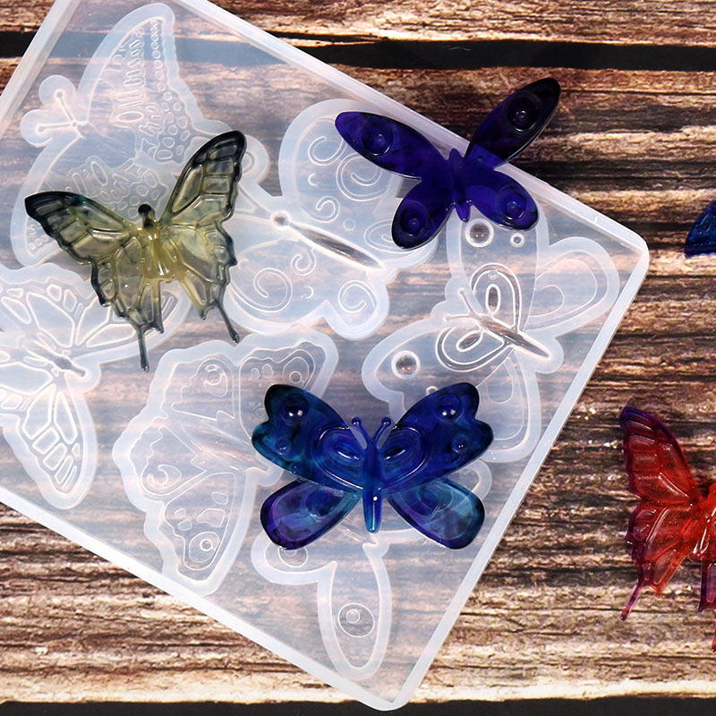 Butterfly Keychain Silicone Mold a07