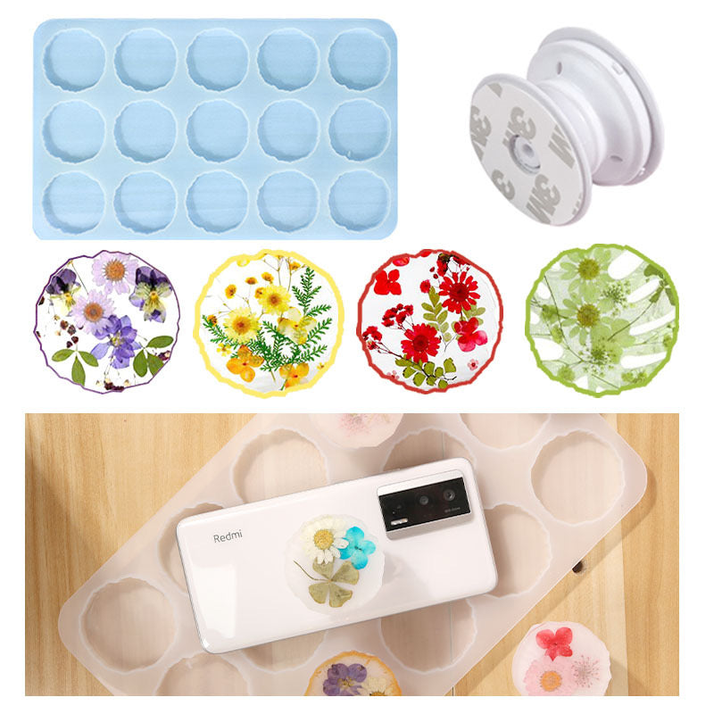 15in1 Irregular Keychain/ Pop socket Silicone Mod d09