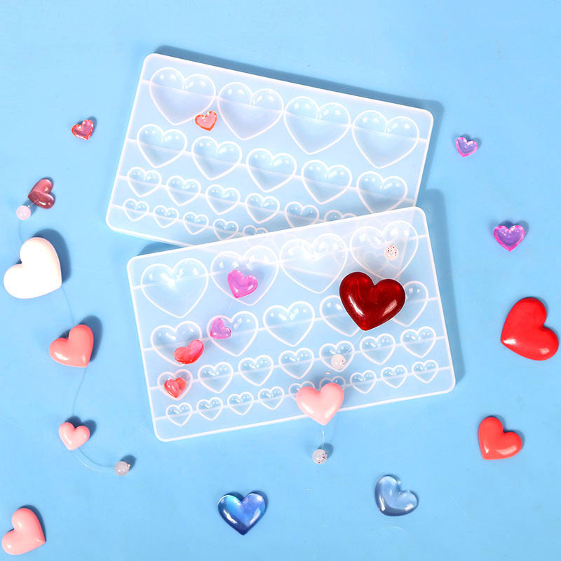 Heart Keychain Silicone Mold d03